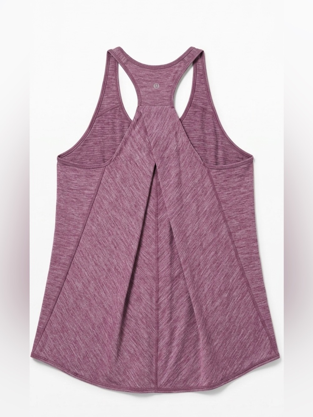 Lululemon Essential Tank Pleated Back Heathered Vintage Plum size 10